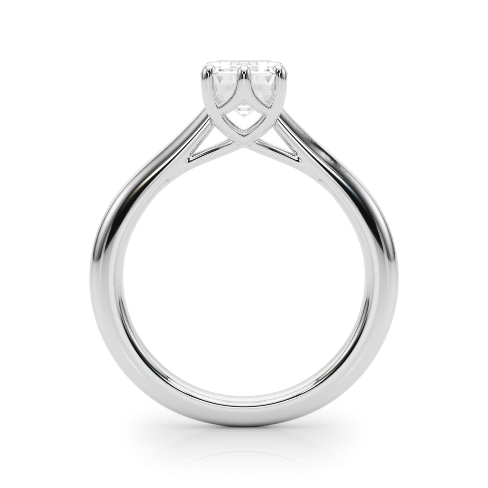 6-Prong Solitaire Emerald Cut Engagement Ring