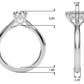 6-Prong Solitaire Emerald Cut Engagement Ring