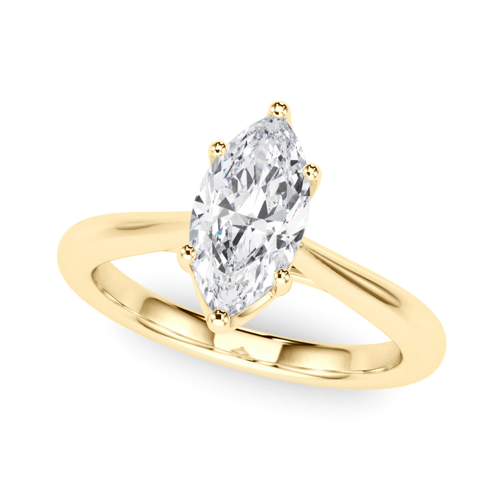 6-Prong Solitaire Marquise Engagement Ring