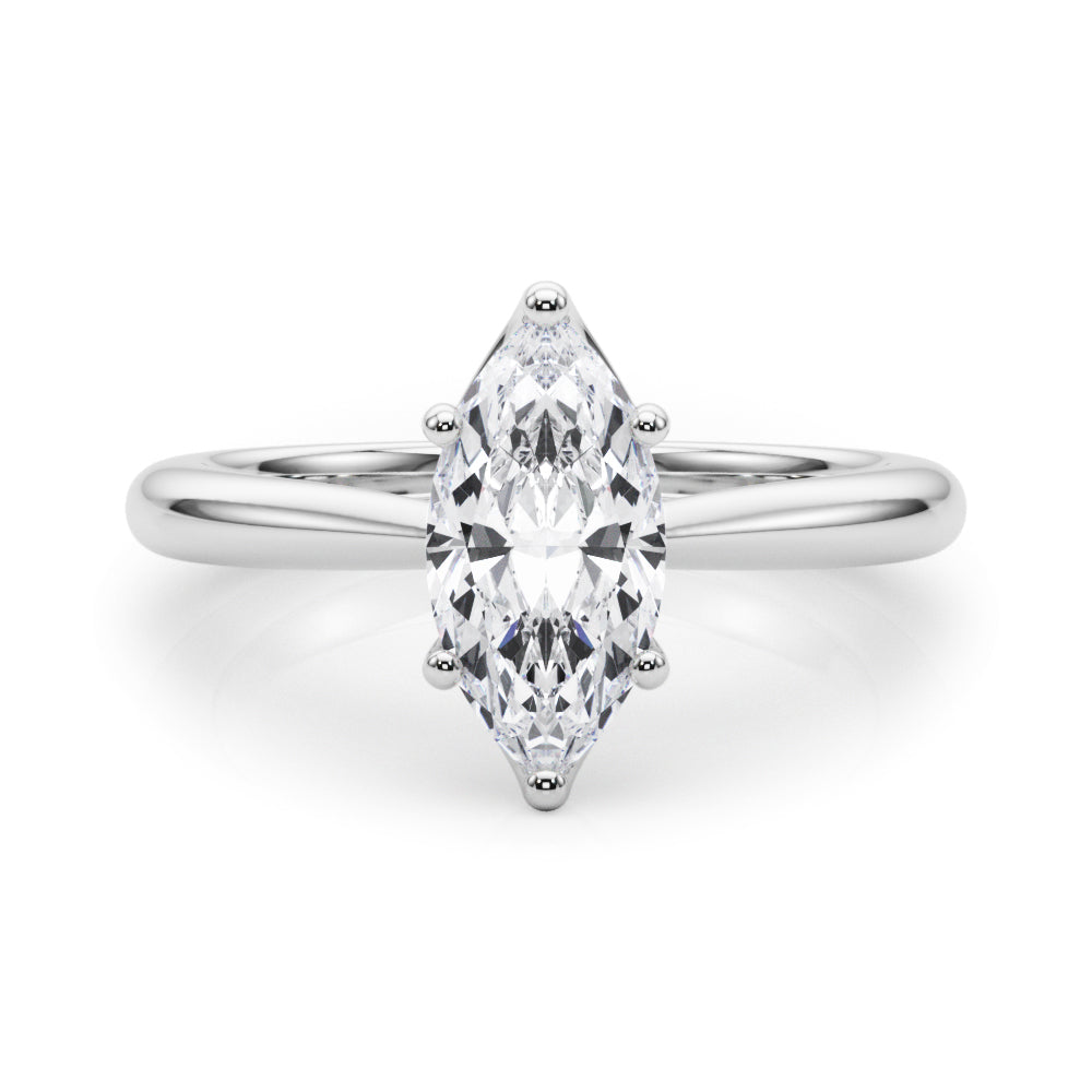 6-Prong Solitaire Marquise Engagement Ring