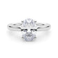 Solitaire Oval Engagement Ring
