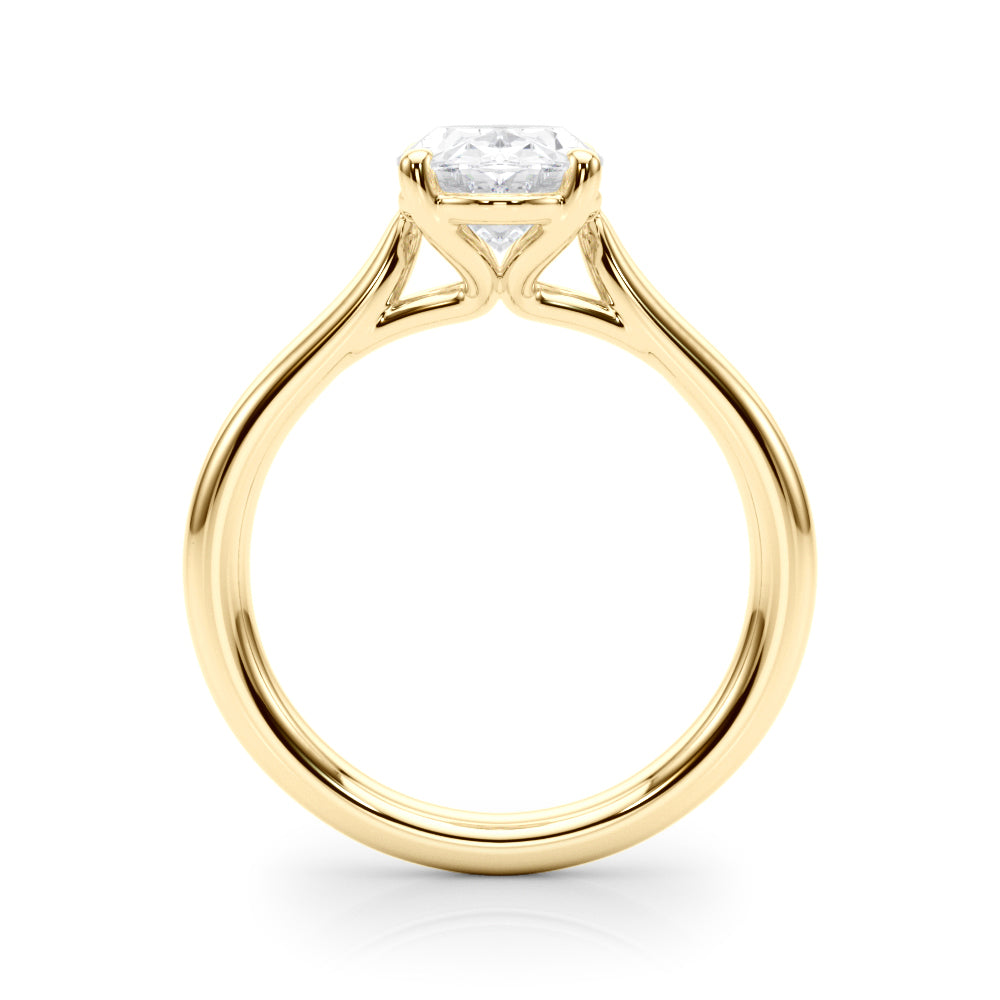 Solitaire Oval Engagement Ring