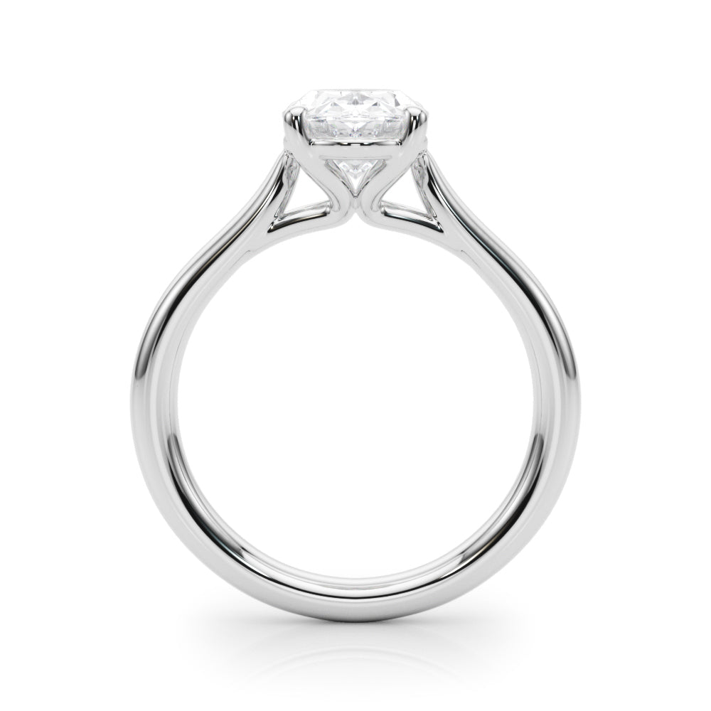 Solitaire Oval Engagement Ring