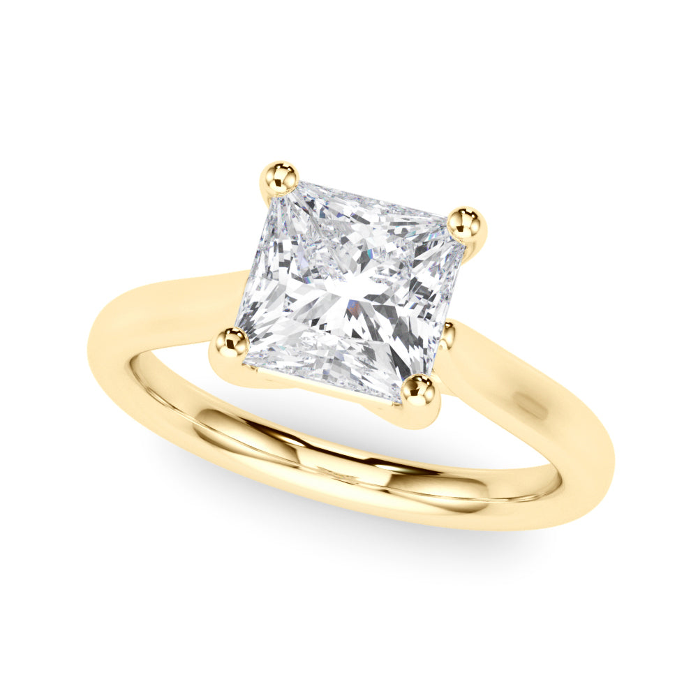 Solitaire Princess Cut Engagement Ring