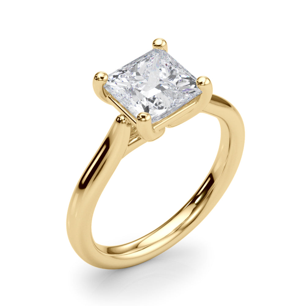 Solitaire Princess Cut Engagement Ring