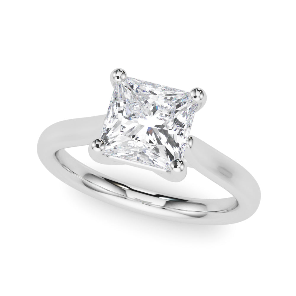 Solitaire Princess Cut Engagement Ring