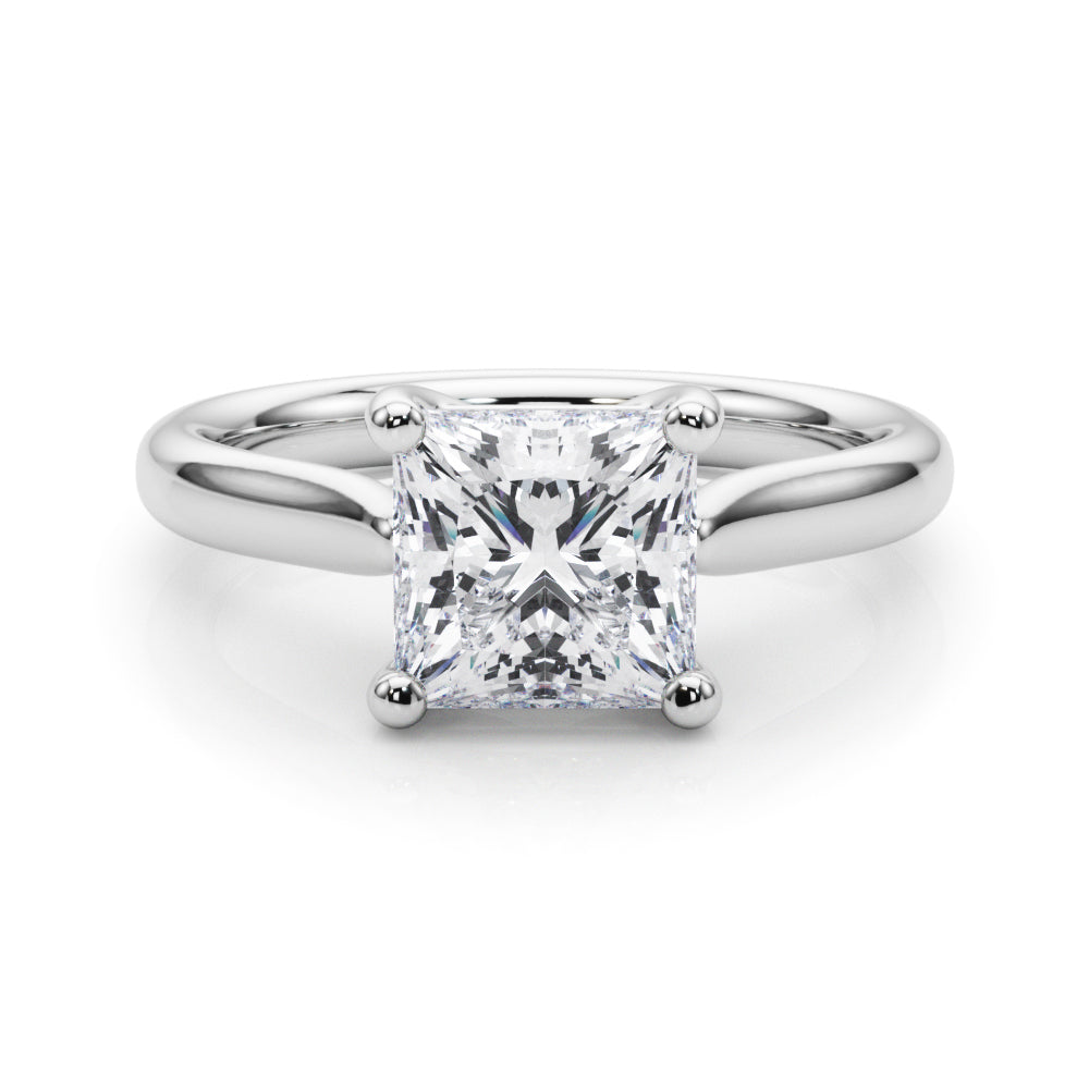 Solitaire Princess Cut Engagement Ring