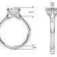 Solitaire Princess Cut Engagement Ring