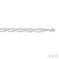 1/10 Ctw Emerald Shape D-Link Round Cut Diamond Fashion Bracelet in Sterling Silver