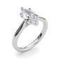 Solitaire Marquise Engagement Ring