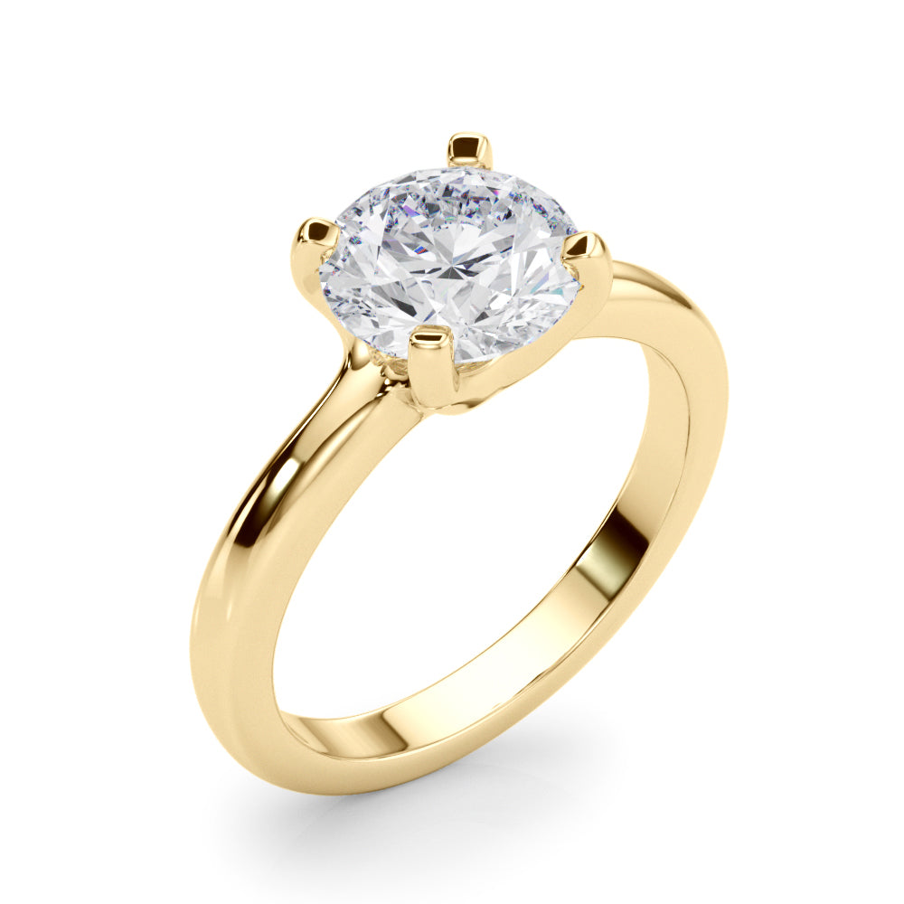 Round Solitaire Engagement Ring