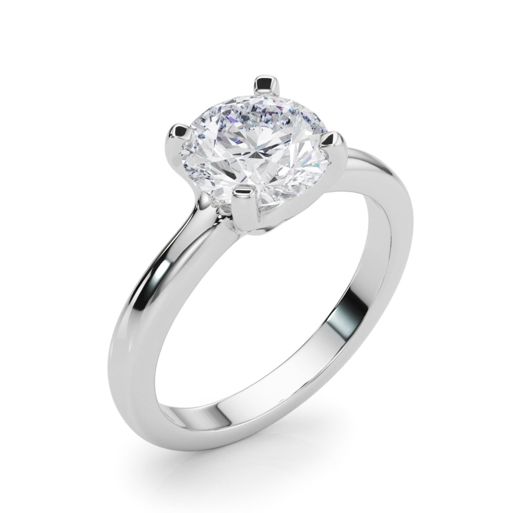 Round Solitaire Engagement Ring