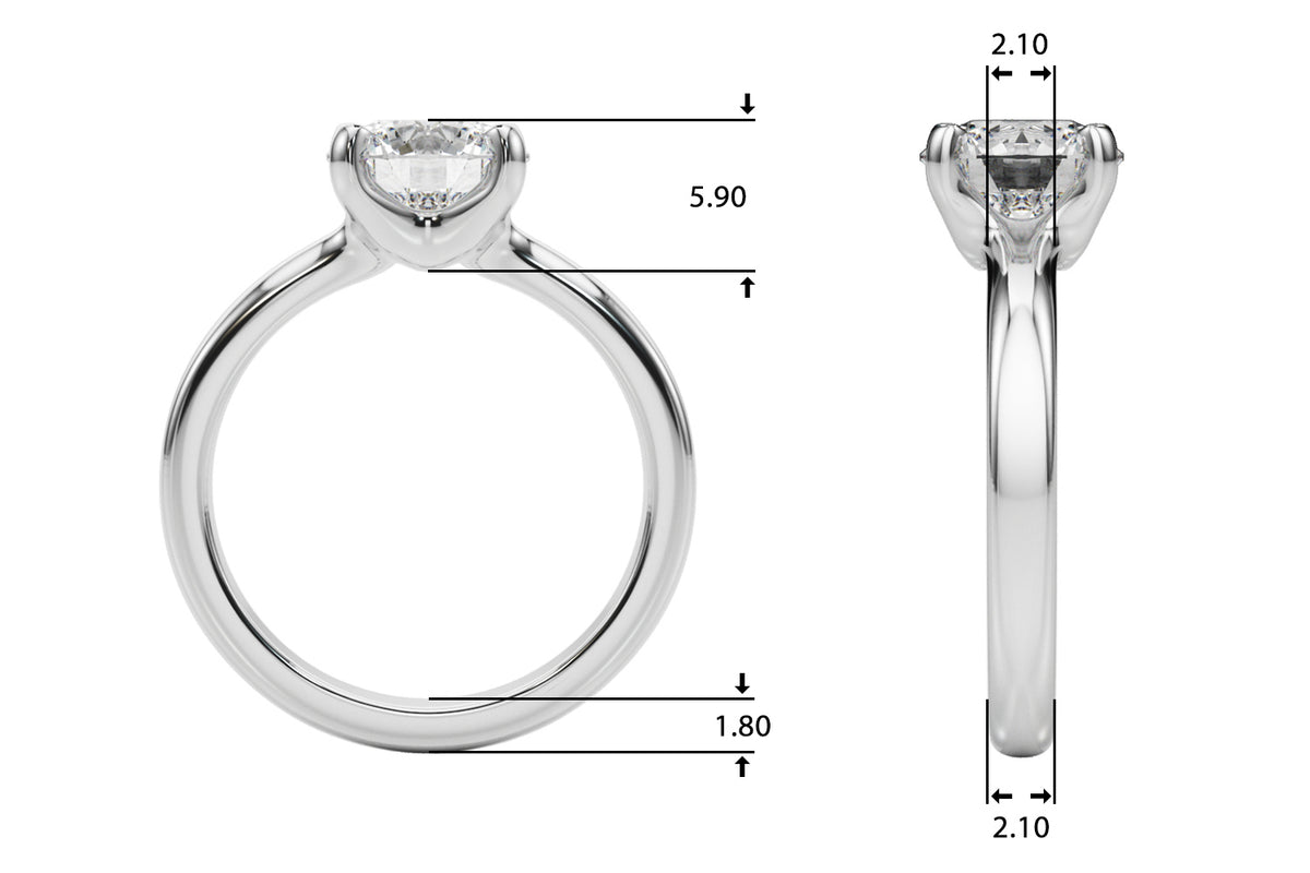 Round Solitaire Engagement Ring