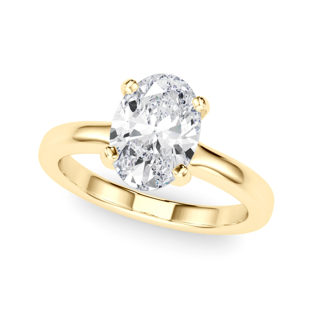 Solitaire Oval Engagement Ring