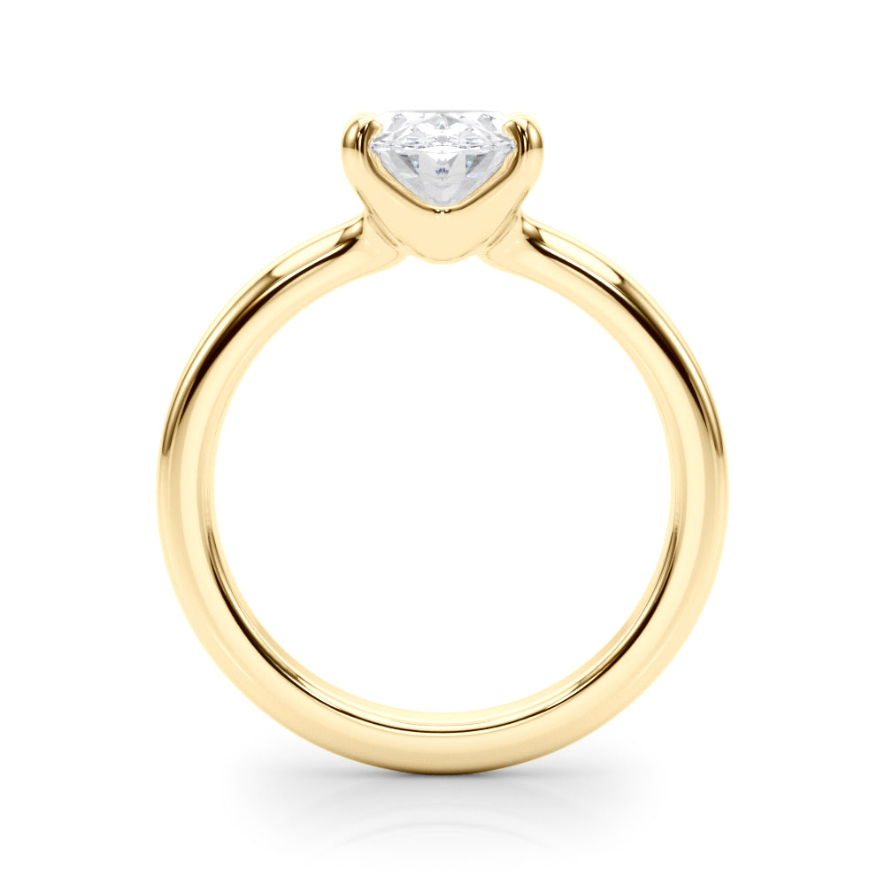 Solitaire Oval Engagement Ring