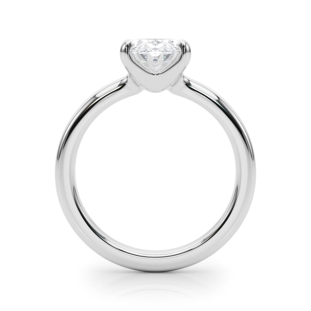 Solitaire Oval Engagement Ring