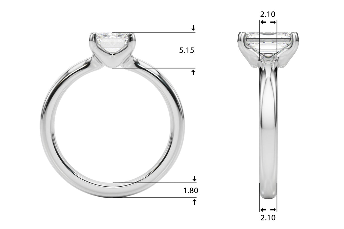 Solitaire Emerald Cut