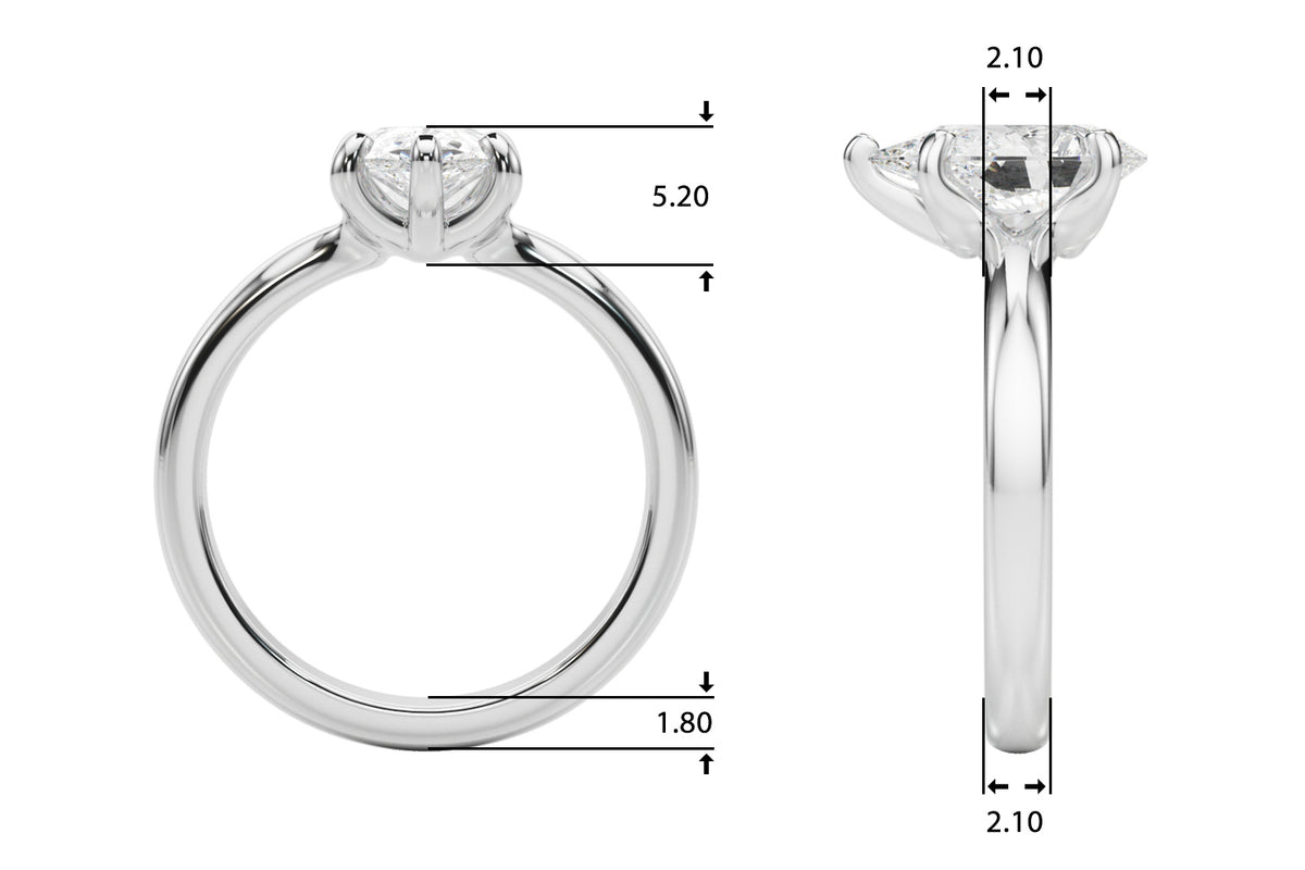 Solitaire Pear Shape