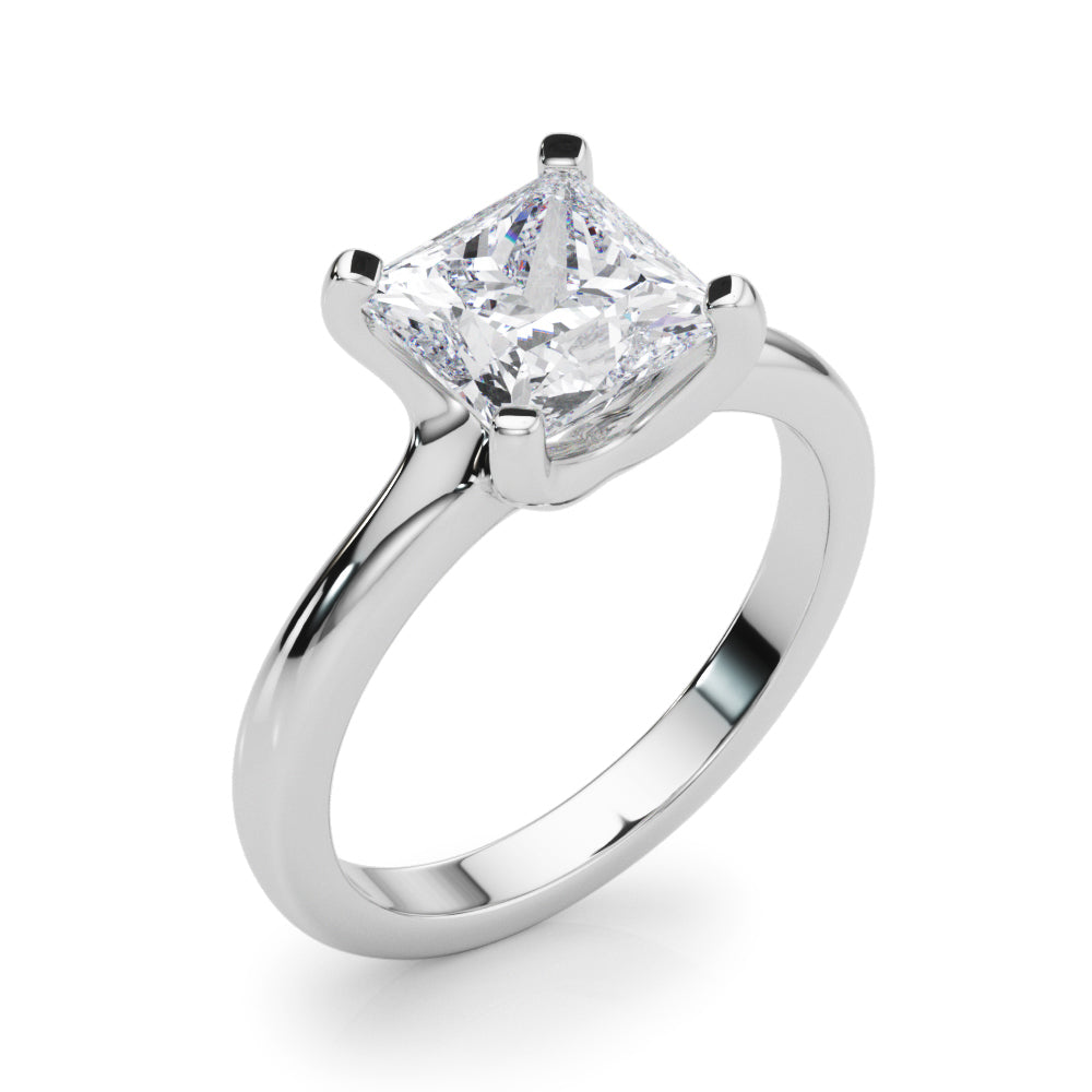 Solitaire Princess Cut Engagement Ring