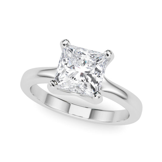 Solitaire Princess Cut Engagement Ring