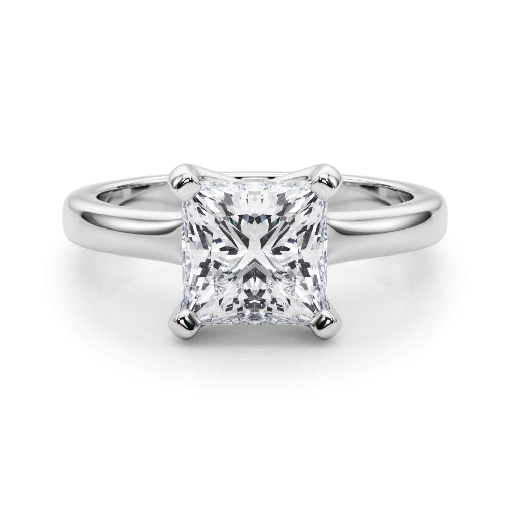 Solitaire Princess Cut Engagement Ring