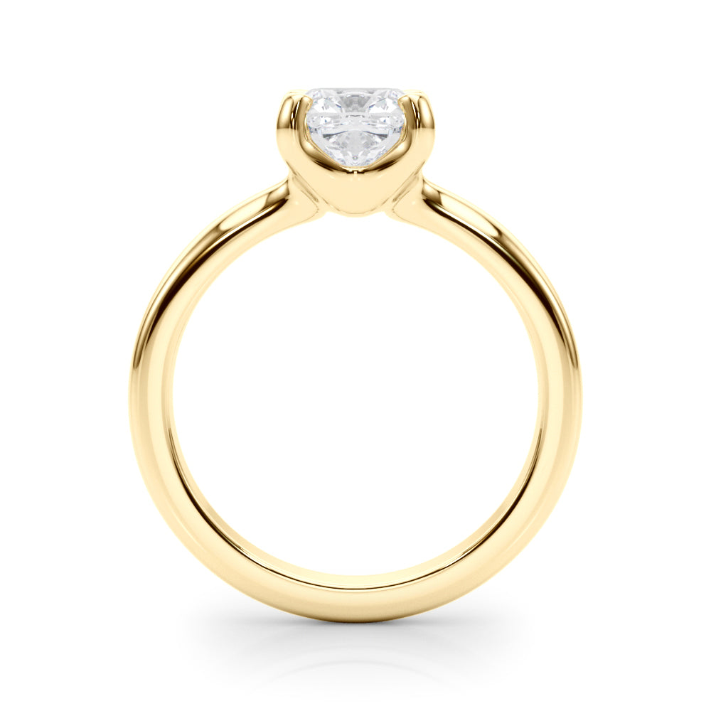 Solitaire Cushion Engagement Ring