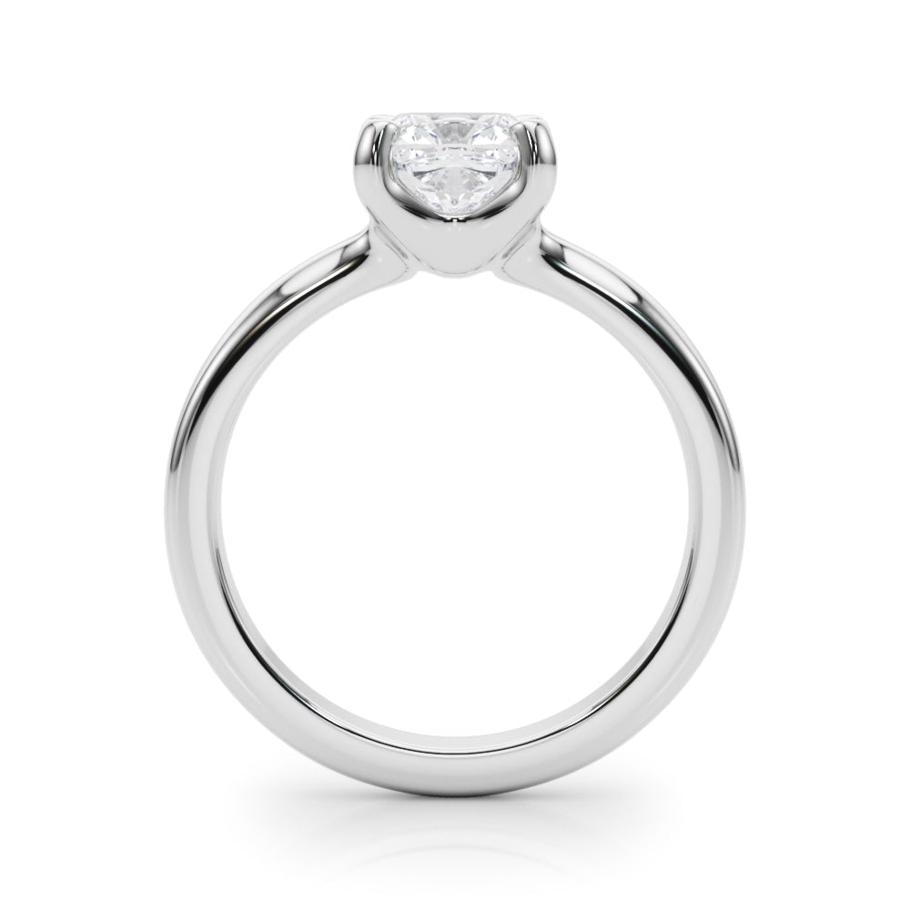 Solitaire Cushion Engagement Ring