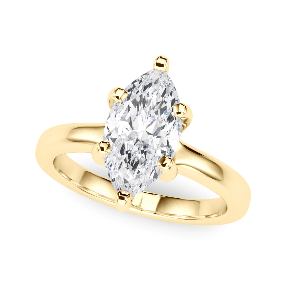 Solitaire Marquise Engagement Ring