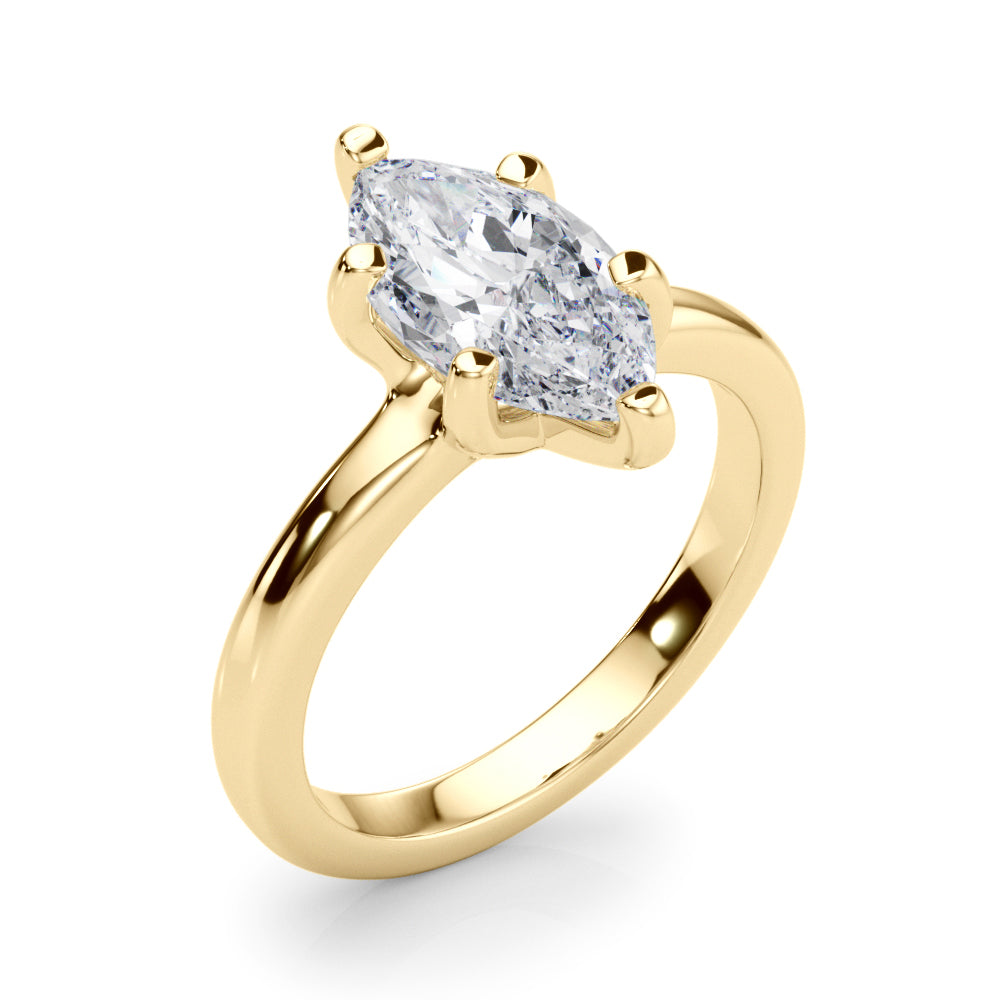 Solitaire Marquise Engagement Ring