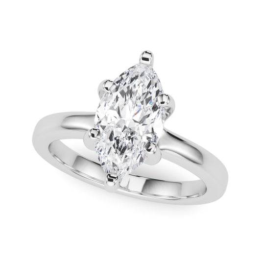 Solitaire Marquise Engagement Ring