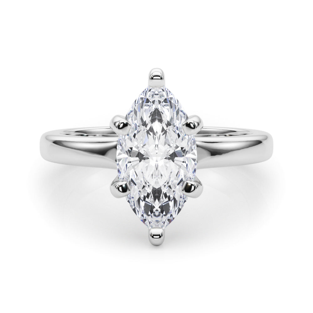 Solitaire Marquise Engagement Ring