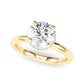 Double Hidden Halo Round Engagement Ring