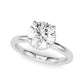 Double Hidden Halo Round Engagement Ring
