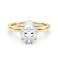 Double Hidden Halo Oval Engagement Ring