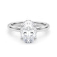 Double Hidden Halo Oval Engagement Ring
