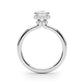 Double Hidden Halo Emerald Cut Engagement Ring