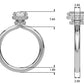 Double Hidden Halo Emerald Cut Engagement Ring