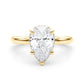 Double Hidden Halo Pear Engagement Ring