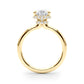 Double Hidden Halo Pear Engagement Ring