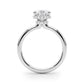 Double Hidden Halo Pear Engagement Ring