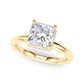 Double Hidden Halo Princess Cut Engagement Ring