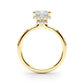 Double Hidden Halo Princess Cut Engagement Ring