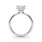 Double Hidden Halo Princess Cut Engagement Ring