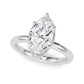 Double Hidden Halo Marquise Engagement Ring