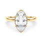 Double Hidden Halo Marquise Engagement Ring