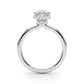 Double Hidden Halo Marquise Engagement Ring