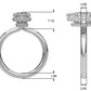 Double Hidden Halo Marquise Engagement Ring
