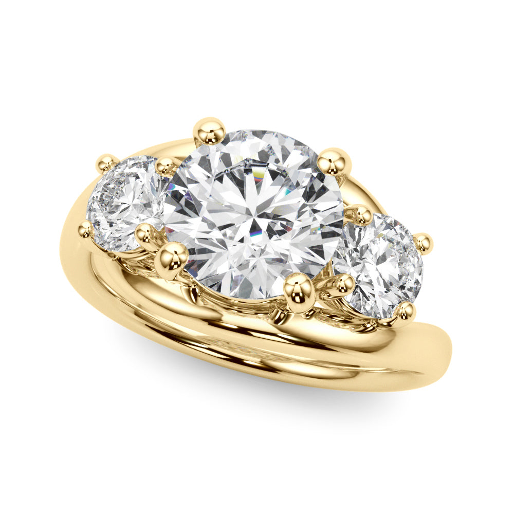 3-Stone Round Engagement Ring