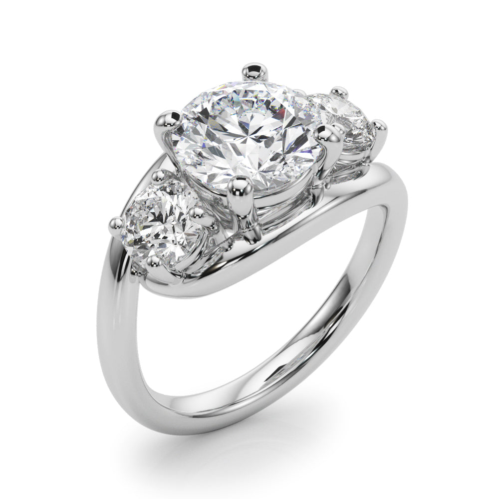 3-Stone Round Engagement Ring