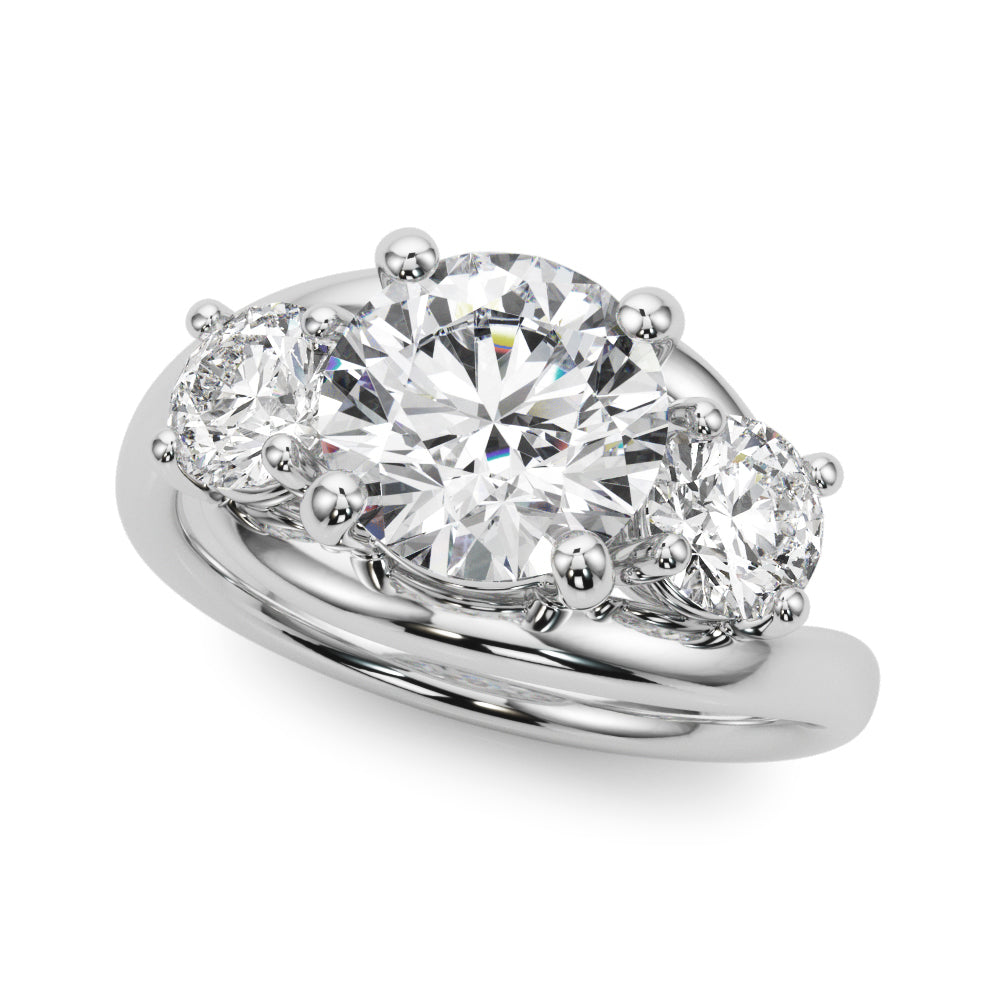 3-Stone Round Engagement Ring